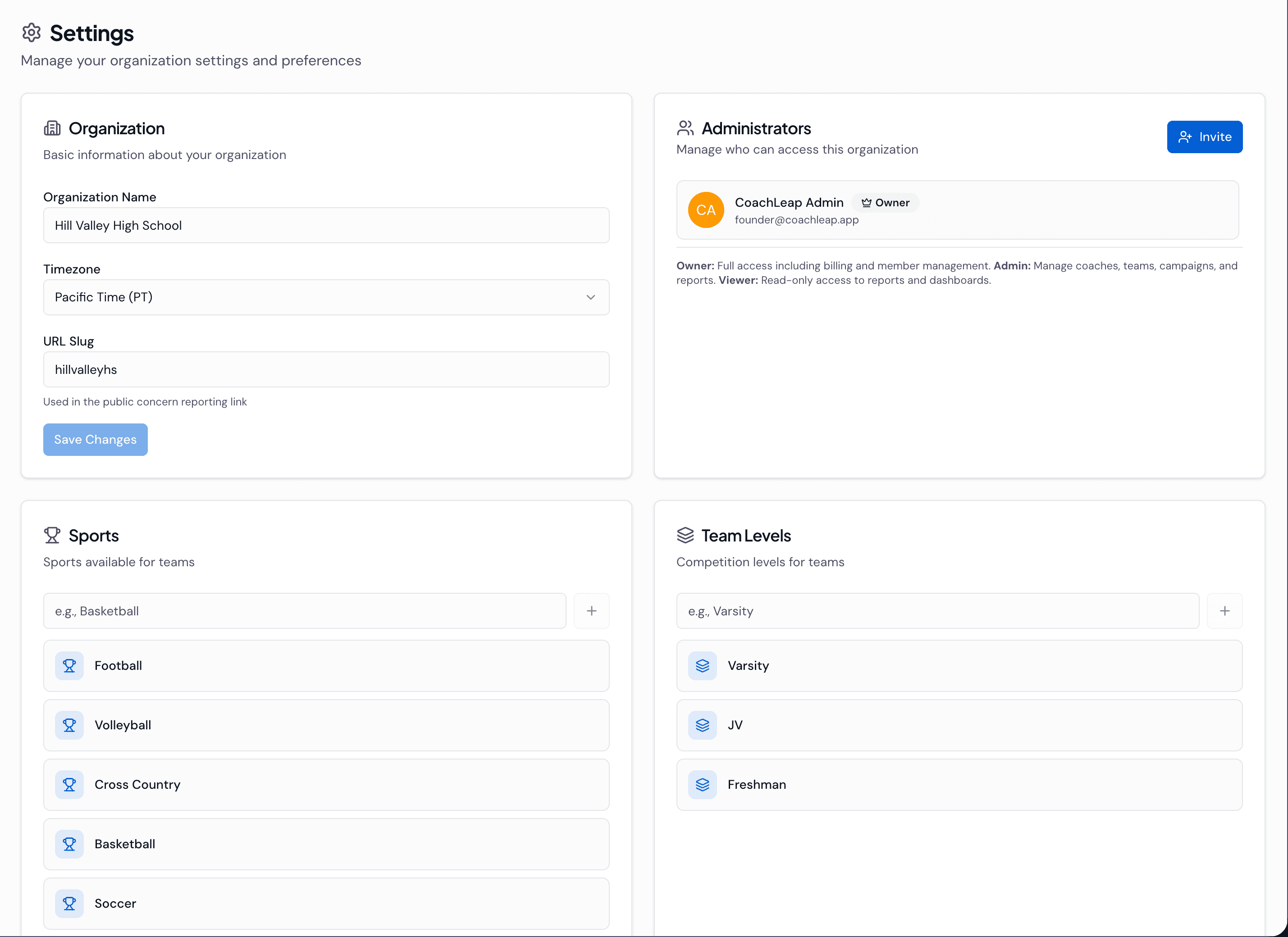 Settings & Configuration screenshot